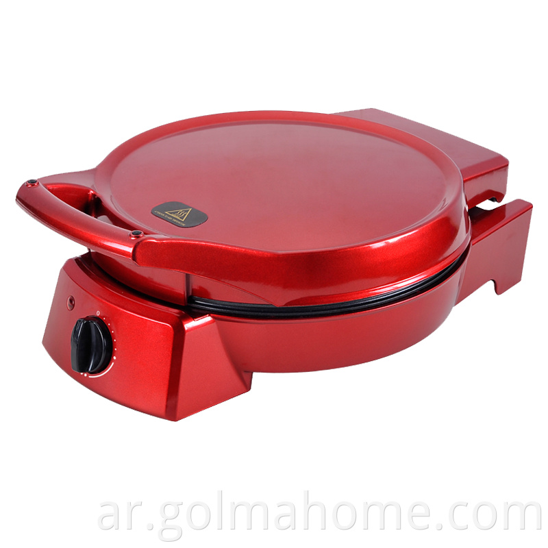 Fast Fun cooking Electric pizza maker 12 inch with ceramic baking stone ovens Italian pizza crepe/pancake maker red pizza oven